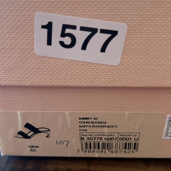 Alexandre Birman Sammy 50MM Braided Leather Sandals Slip On NEW EU 40 US 9 - Picture 12 of 13